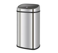 KITCHEN MOVE Poubelle de cuisine semi-automatique One-touch carrée 50 L - Gris