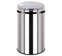 KITCHEN MOVE Poubelle de cuisine automatique 30L ARTIC en acier Inox H56cm avec cerclage