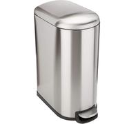 KITCHEN MOVE Poubelle cuisine étroite à pédale en acier 40L FULLER en inox brossé design