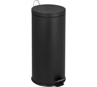 KITCHEN MOVE Poubelle de cuisine a pédale URBAN 30L - En acier Noir