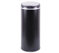KITCHEN MOVE Poubelle de cuisine automatique 42L SOHO Noir mat en acier INOX avec cerclage