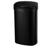 KITCHEN MOVE Poubelle de cuisine automatique 68L MAJESTIC grande capacité Noir mat en acier INOX avec cerclage
