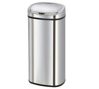 KITCHEN MOVE Poubelle de cuisine automatique 80L MAJESTIC grande capacité en acier INOX avec cerclage