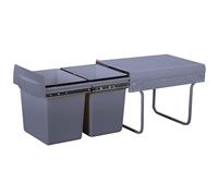 Poubelle encastrée HYPE Gris ABS 36L