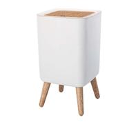 KITCHEN MOVE Poubelle sur pied de salle de bain touch 10L MALMO SQUARE Couleur bois