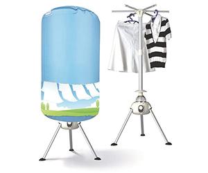KITCHEN MOVE Séchoir à linge électrique chauffant 700W RAPID DRY Bleu et gris H135 cm