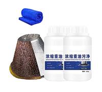 Kitchen Oil Stains Grease Cleaning Powder, Concentrated Heavy Oil Purification Powder, Kitchen Purpose Cleaning Bubble Powder, Kitchen Oil Stain Cleaner - 200g (2Pcs)