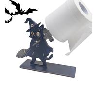 Kitchen Paper Towel Holder | Gothic Halloween Wood Roll Stand