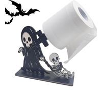 Kitchen Paper Towel Holder | Gothic Halloween Wood Roll Stand