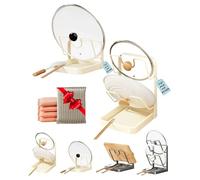 Kitchen Pot Lid Storage Rack, Multifunctional Stainless Steel Pot and Pan Organizer with Removable Drip Tray, Two-Compartment Spatula Holder for Counter Stove Top Kitchen Accessories(D-2PCS)