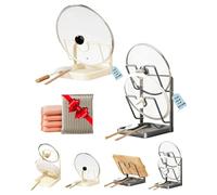 Kitchen Pot Lid Storage Rack, Multifunctional Stainless Steel Pot and Pan Organizer with Removable Drip Tray, Two-Compartment Spatula Holder for Counter Stove Top Kitchen Accessories(F-2PCS)