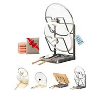 Kitchen Pot Lid Storage Rack, Multifunctional Stainless Steel Pot and Pan Organizer with Removable Drip Tray, Two-Compartment Spatula Holder for Counter Stove Top Kitchen Accessories(Gray-Double)