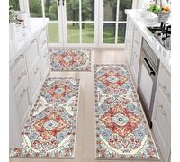 Kitchen Rugs, Boho Laundry Mats, Comfortable Area Carpet Set, Decorative Floor Covers for Living Room, Bedroom, Hallway, Bathroom, Porch, Patio, Entryway, Home Aesthetic