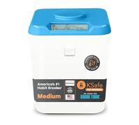 Kitchen Safe: Time Locking Container (Blue Lid + White Base) - 5.5" Height