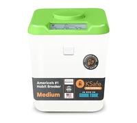 Kitchen Safe Time Locking Container, storage box with timer for mobile phones, snacks and other unwanted temptations (Green lid + 5.5" White base)