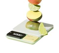 Kitchen Scale 8.07x5.91x1.57 Inches | Rechargeable 5 Units - Meal Prep Kitchen Digital Scale,for Home Bakery Restaurant Coffee Bread Meat Seasoning Dessert