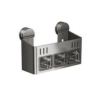 Kitchen SE Rack nizer Étagère murale étanche et résistante à la rouille avec boîte Se hermétique Parfait pour les condiments et les solutés Sto dans la maison et la cuisine
