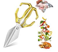 Kitchen Shears - Multifunctional Heavy Duty Kitchen, Shears Sharp Stainless Poultry Scissors Heavy Duty Cut Bone for Food with Ergonomic Handle for Chicken, Meat, Seafood, Bone Cutting (1pcs-C)