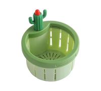 Kitchen Sink Drain Strainer - 3.54 Inch Strainer Basket | Kitchen Sink Drain Filter | Push Button Automatic Tilting Basket For Vegetable Fruit Utensil Tea. Abs, 51g.