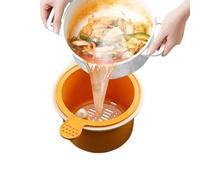 Kitchen Sink Drain Strainer - Food Catcher for Sink | Faucet Hangable Strainer | Press Dumping, Detachable, Keeps Hands Clean, for Farmhouse Sinks Restaurant Camping RV Garbage