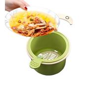 Kitchen Sink Drain Strainer - Food Catcher for Sink | Faucet Hangable Strainer | Press Dumping, Detachable, Keeps Hands Clean, for Farmhouse Sinks Restaurant Camping RV Garbage