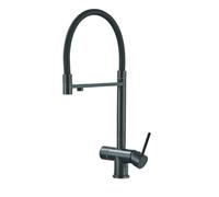 Kitchen Sink Faucet Brass Water Mixer Tap Hot&Cold For Kitchen Crane Deck Mount Sink Mixer Tap Purified Faucets(Grey)