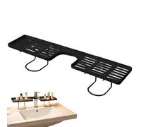 Kitchen Sink Organizer - No Drill Faucet Rack, Draining Storage Tray