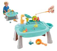 Kitchen Sink Toy Set, Electric Faucet Toys Sink, 15.16x9.45x12.2 inches Realistic Water Flow and Floating Pool Game Feature, Pretend Play Tableware Accessories for Kids Ages 3+