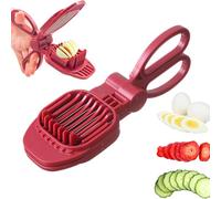 Kitchen SlicerTool - Stainless Steel Portable Chopper Slicer, Strawberry Egg Slicerfor Kiwis Grape Egg Vegetable Dessert Cups Salad Cake | Yaourt Parfait Layering, Wedding Cake Fruit Decoration