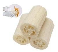 Kitchen Sponge - Loofah Fiber | 3 Pack Shower Loufah | 4inch Egyptian Shower Loofah Sponge Body Scrubber for Spa Bathing Daily Care | Bath Massager | Loofahs Bath Sponges