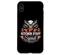 Kitchen Staff Squad Renne drôle Lunch Lady Christmas Coque pour iPhone XS Max