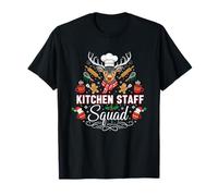 Kitchen Staff Squad Renne drôle Lunch Lady Christmas T-Shirt