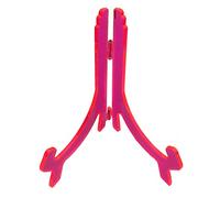 kitchen stars Présentoir de Plaque en Plastique Transparent de qualité supérieure pour plaques de 7,6 à 15,2 cm, 15,2 cm à 25,4 cm et 25,4 cm à 45,7 cm, Acrylique, Rouge, 6" to 10"