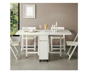 Kitchen Table and Chairs, 5/7-Piece Kitchen and Dining Furniture Set for Living Room, Breakfast Nook, Dinette(5 Piece(1 Table+4 Chairs))