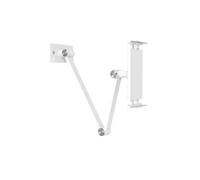 Kitchen Tablet Wall Mount Arm Foldable Adjustable 4.7-12.9 Inch Tablet Mobile Phone Holder White