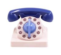 Kitchen Timer - Aesthetic Telephone Decor, 60-Minute Wind Up Clock with Retro, Mechanical Precision Movement, Stress Reliever Grip, Visual Tool for School Office Home Apartment