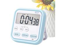 Kitchen Timer - Digital Countdown Clock for Cooking Study | ABS Shells with LCD Display, Magnetic Back Stand Hook Design, Portable Countup Alarm Device for Bathroom Workout Classroom Training