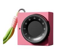 Kitchen Timer Mechanical, Cooking Countdown Alarm, 2,68 x 2,68 x 1,34 pouces Analog Time Control, Lanyard Portable Clip for Home Kitchen Classroom Gym Desk Study Baking Exercise Productivity Use