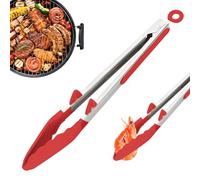 Kitchen TongssFor Cooking - Locking BBQ Grill Tongs, Non-Slip Handle Heat-Resistant Food, Sturdy Kitchen Tool, Outil de cuisson polyvalent, pratique Lock Feature | Reliable Dishwasher-Safe Tongs