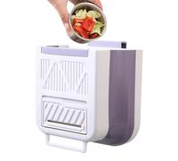 Kitchen Waste Bin - Under Counter Hanging Garbage Bin, Over Cabinet Foldable Trash Holder, Compact Space Saving Bins For Apartment Living Rental House College Dorm Bathroom Elderly Women