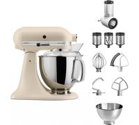 KitchenAid 4,8 L 5KSM175 Robot de cuisine Artisan kit débutant avec coupe-légumes, Couleur:Bleu glacé