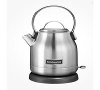 KitchenAid 5KEK1222ESX bouilloire 1,25 L 2200 W Noir, Acier inoxydable