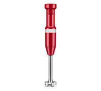 Kitchenaid 5KHBV83 EER - Batidora de mano con cable roja, compacta, avec bol 1L, picadora et fouet - Batidora para smoothies, sopas, mayonesa