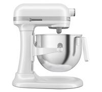 Kitchenaid 5KSM70JPX EWH Robot pétrin Heavy Duty 6,6 L en métal, bol relevable avec blocage 3 points, planétaire, 11 vitesses, couleur blanc