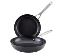 KitchenAid 80193 Lot de poêles à frire antiadhésives en aluminium anodisé dur pour induction Noir mat