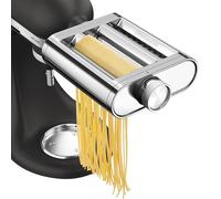 KitchenAid Accessoire pâtes en métal 5KSM3MPA 3 en 1 – rouleau, coupe-spaghetti, fettuccine inox