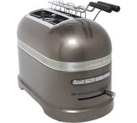 KitchenAid Artisan 5KMT2204EMS - Grille-pain - 2 tranche - 2 Emplacements - gris étain