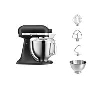 KitchenAid Artisan 5KSM185PS Robot de cuisine avec tête de moteur inclinable Noir 4,8 l