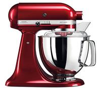 KitchenAid Artisan Robot Pâtissier 4,7L avec Bol 3L Pomme d'amour | De la pâte au levain aux meringues avec 5 accessoires et batteur à bord flexible ; design iconique en métal durable