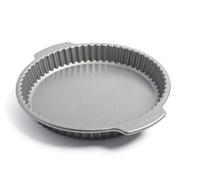 KitchenAid Bakeware Plaque à Quiche de 28 cm en Acier Aluminisé Anti-PFAS Antiadhésif, Convient au Congélateur, Convient au Four jusqu'à 230°C, Convient au Lave-Vaisselle, Gris